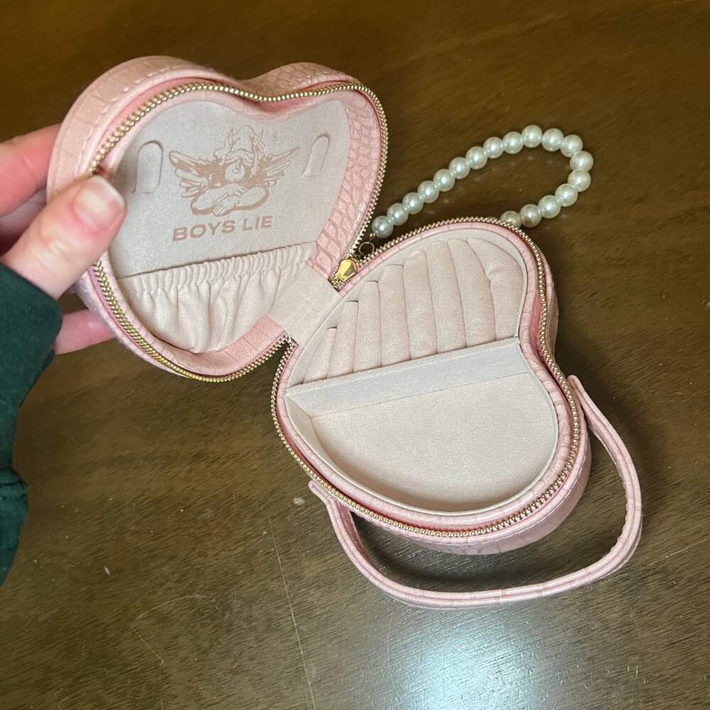 ❤️SOLD❤️ The Luv Aj x Boys Lie Pink Heart Jewelry Case - Picture 7 of 11